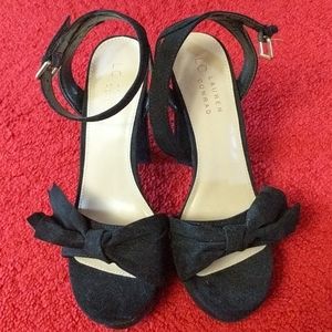 Lauren Conrad Black Bow Tie Heels